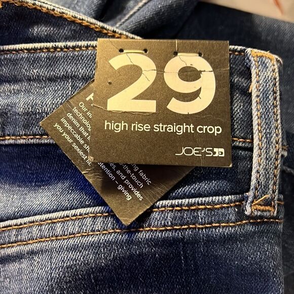 NWT Joe's Jeans High-Rise Straight Cropped Jeans - Picture 10 of 10